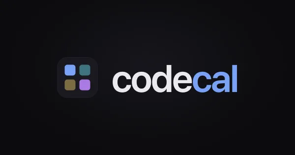 codecal — the wordmark and its four-square calendar mark